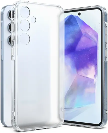 Ringke Fusion Samsung Galaxy A55 Hoesje Back Cover Matte Transparant afbeelding 1