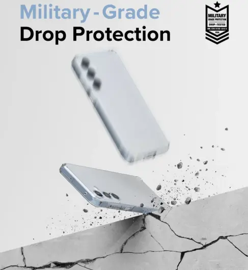 Ringke Fusion Samsung Galaxy A55 Hoesje Back Cover Matte Transparant afbeelding 4