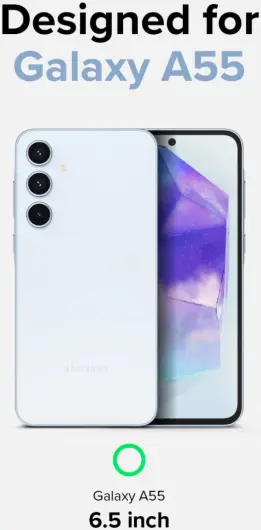 Ringke Fusion Samsung Galaxy A55 Hoesje Back Cover Matte Transparant afbeelding 6