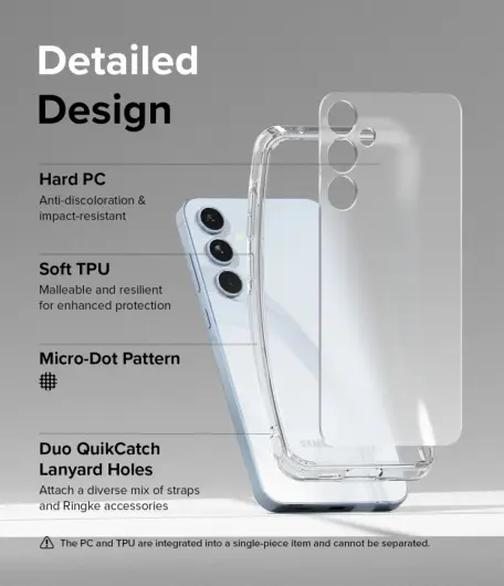 Ringke Fusion Samsung Galaxy A55 Hoesje Back Cover Matte Transparant afbeelding 7