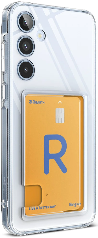 Ringke Fusion Card Samsung Galaxy A55 Hoesje Kaarthouder Transparant afbeelding 14