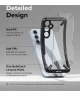 Ringke Fusion X Samsung Galaxy A55 Hoesje Back Cover Transparant Zwart