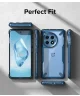 Ringke Fusion X OnePlus 12R Hoesje Back Cover Blauw