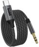 Buddi Flex USB-C naar 3.5mm Jack Audiokabel 1M Zwart