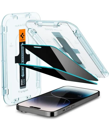 Spigen EZ Fit Glas.tR iPhone 14 Pro Privacy Screen Protector 2-Pack Screen Protectors