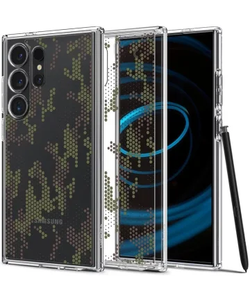 Spigen Ultra Hybrid Samsung S24 Ultra Hoesje Back Cover Camo Hoesjes