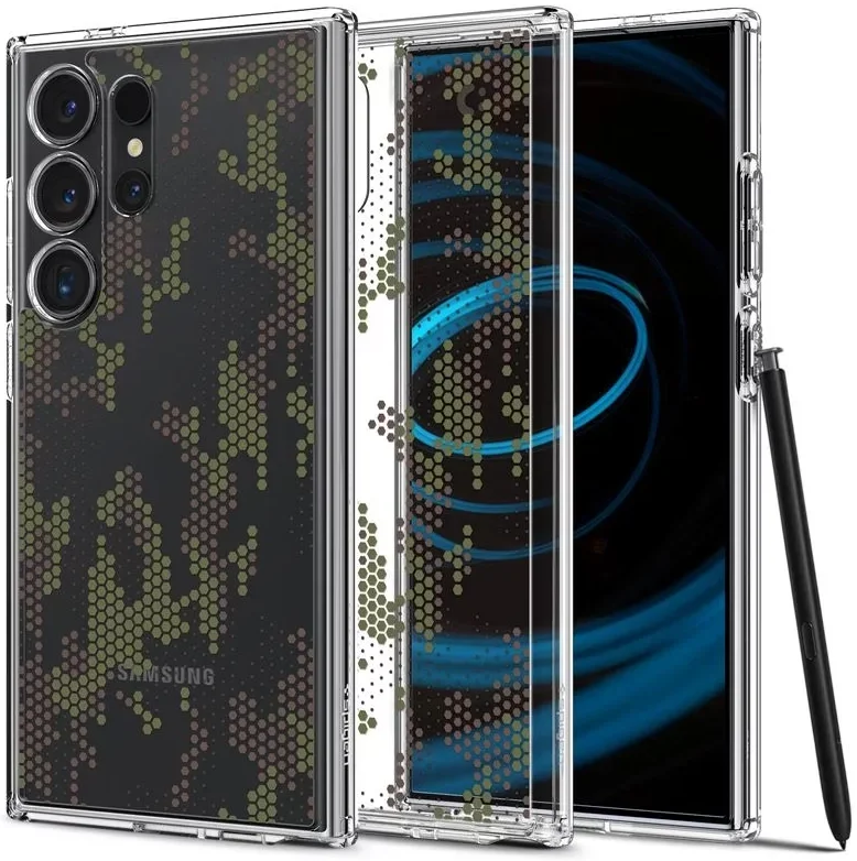 Spigen Ultra Hybrid Samsung S24 Ultra Hoesje Back Cover Camo afbeelding 1