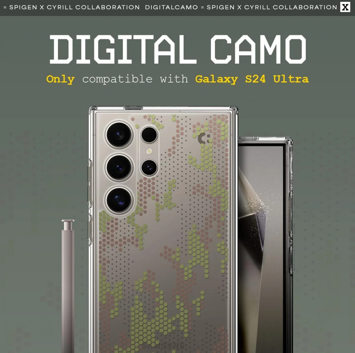 Spigen Ultra Hybrid Samsung S24 Ultra Hoesje Back Cover Camo afbeelding 8