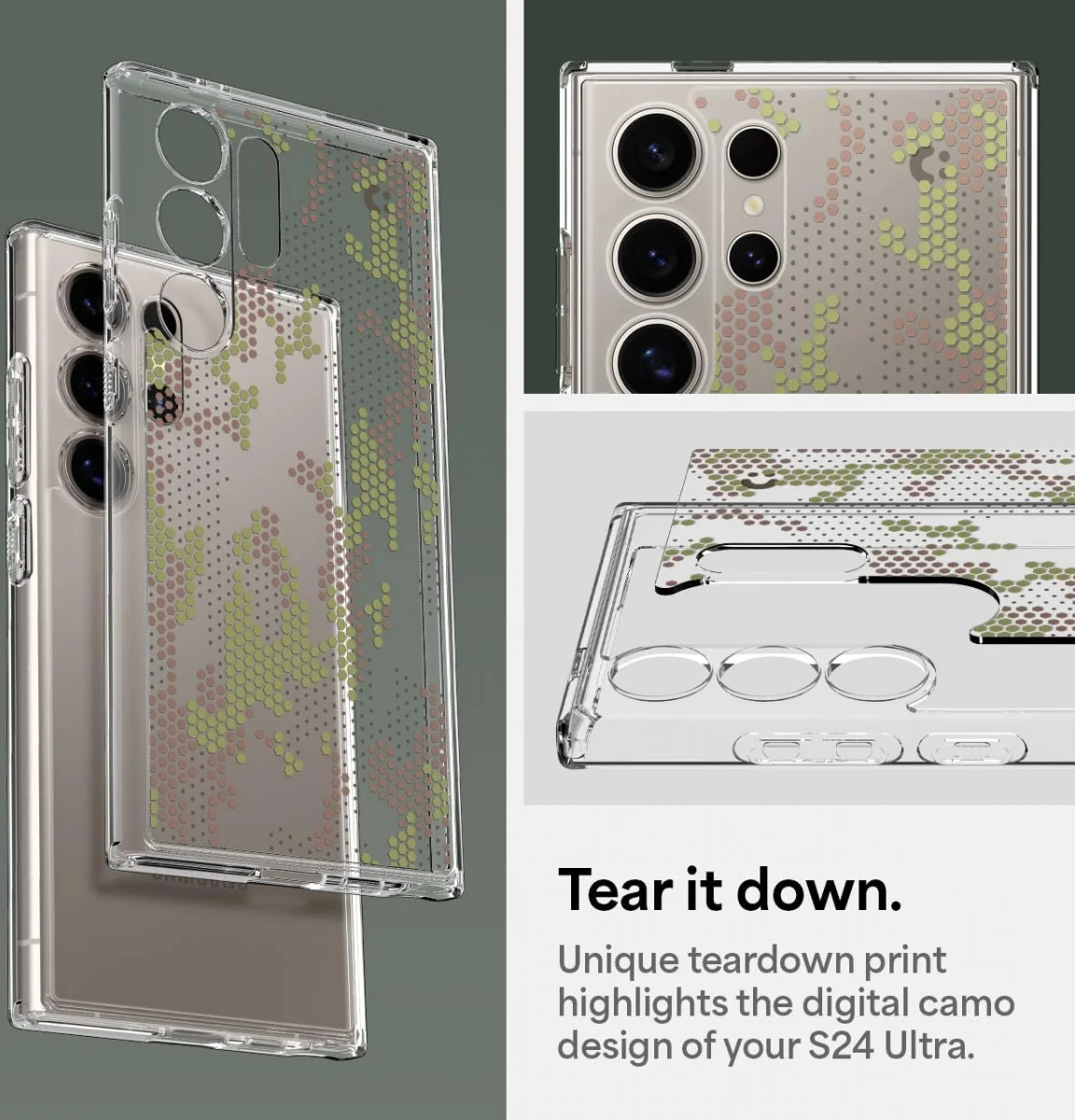 Spigen Ultra Hybrid Samsung S24 Ultra Hoesje Back Cover Camo afbeelding 9