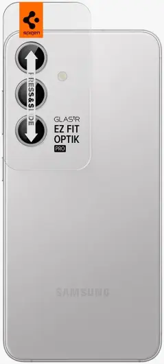 Spigen Optik Pro Samsung S24 Camera Protector Glas 2-Pack Grijs afbeelding 9