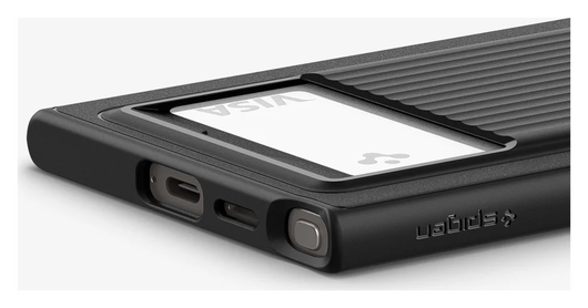 Spigen Liquid Slot Samsung Galaxy S24 Ultra Hoesje Pasjeshouder Zwart afbeelding 6