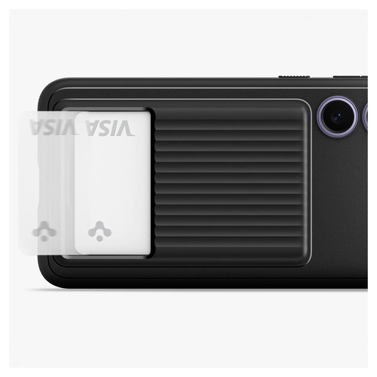 Spigen Liquid Slot Samsung Galaxy S24 Plus Hoesje Pasjeshouder Zwart afbeelding 5