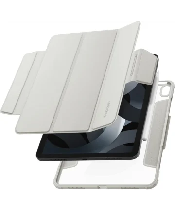 Spigen AirSkin Pro iPad Air 10.9 (2022/2020) Hoes Book Case Grijs Hoesjes