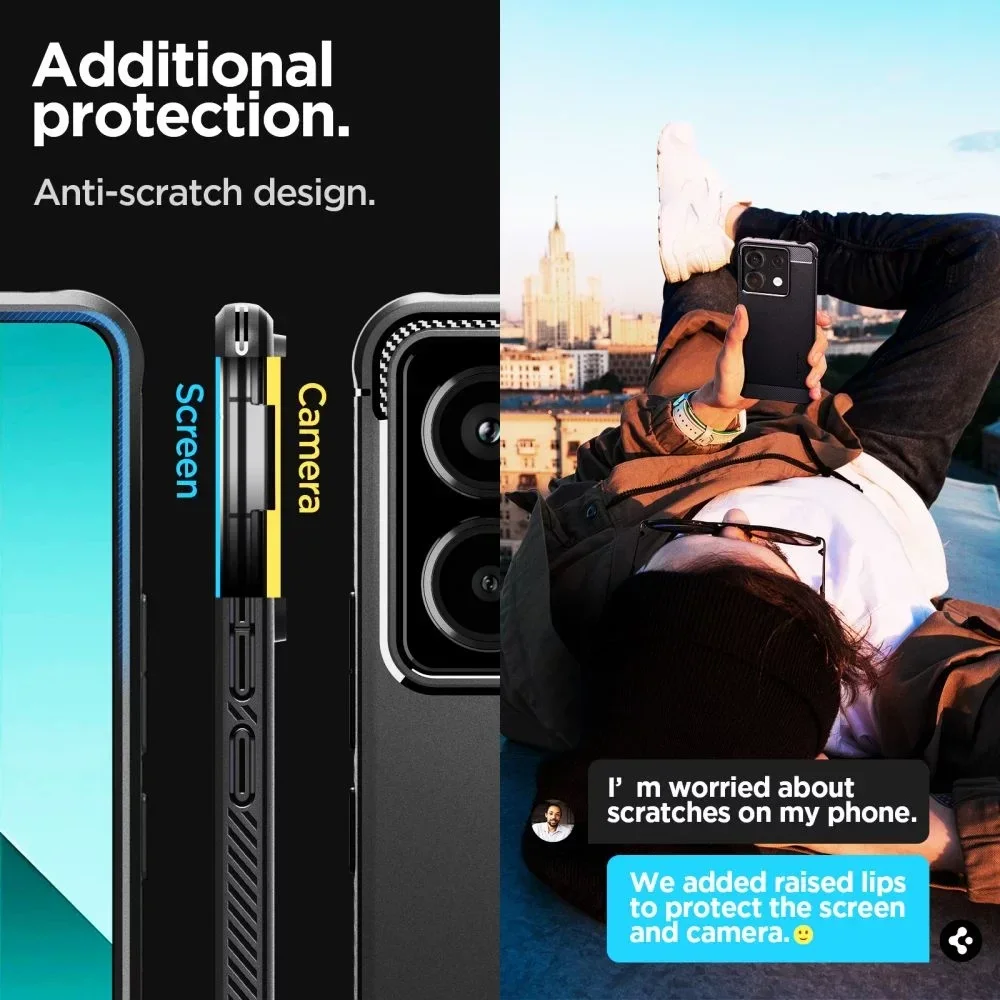 Spigen Rugged Armor Xiaomi Redmi Note 13 Pro 5G Hoesje Back Cover Zwart afbeelding 8