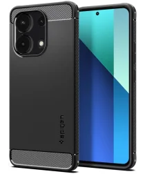 Spigen Rugged Armor Xiaomi Redmi Note 13 4G Hoesje Back Cover Zwart