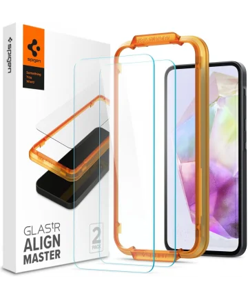Spigen AlignMaster Samsung Galaxy A35 Tempered Glass (2-Pack) Screen Protectors