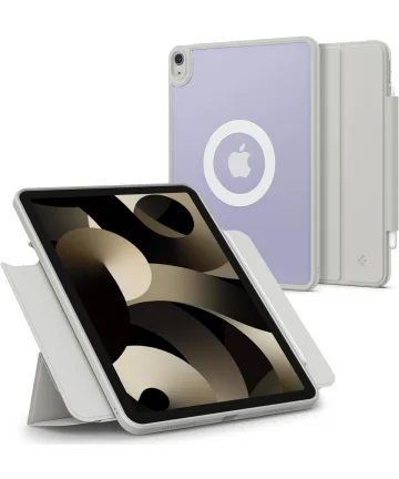 Spigen AirSkin Pro Apple iPad Air 10.9 (2022/2020) Hoes Book Case Grijs Hoesjes