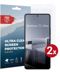 Rosso Asus Zenfone 11 Ultra Screen Protector Ultra Clear Duo Pack