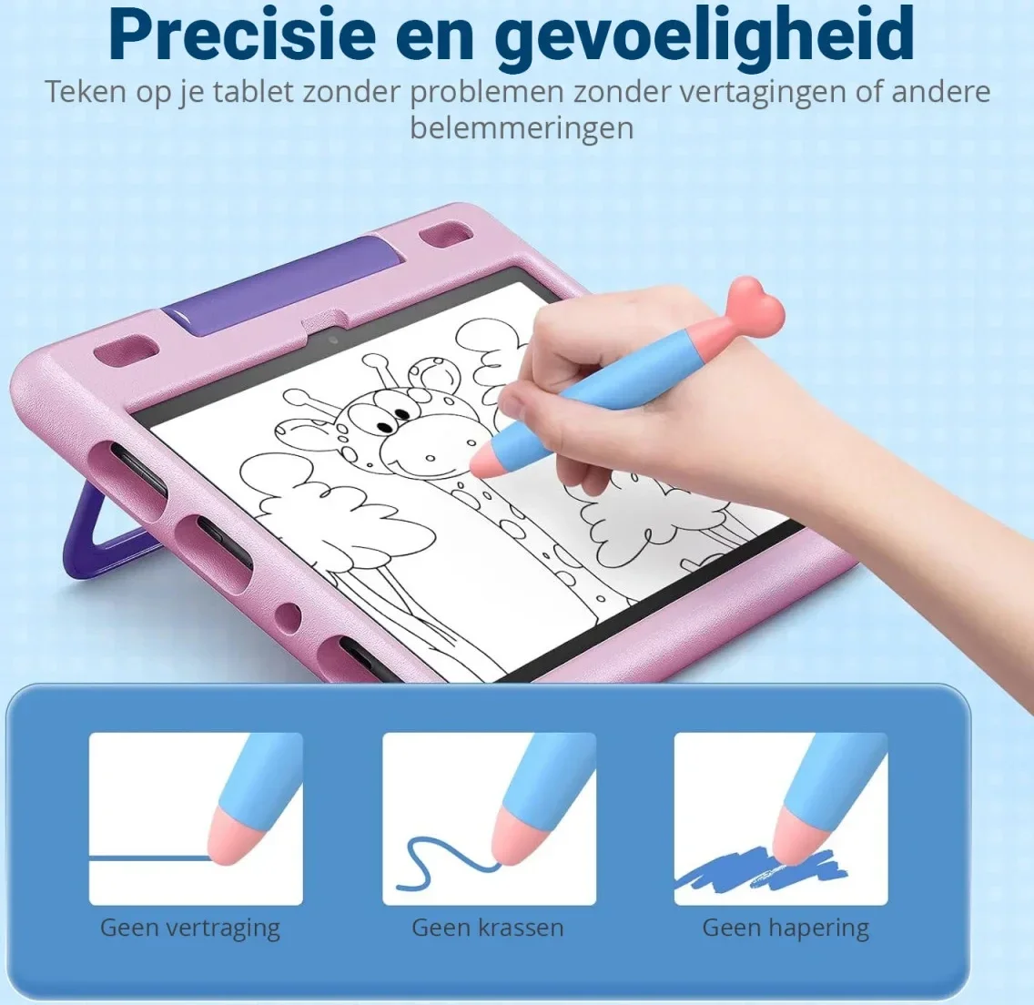 SBG Universele Kindvriendelijke Stylus Pen voor Kinderen Groen afbeelding 3