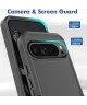 Google Pixel 9 Pro XL Hoesje Schokbestendige Hardcase Back Cover Zwart