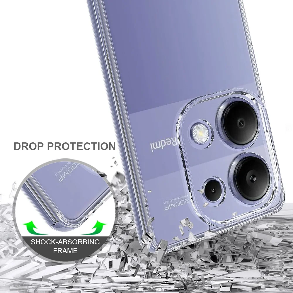 Xiaomi Poco M6 Pro / Redmi Note 13 Pro 4G Hoesje Dun TPU Back Cover Transparant afbeelding 4