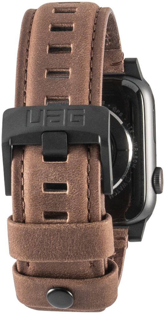 Urban Armor Gear Leather Apple Watch 45MM / 44MM / 42MM Bandje Bruin afbeelding 7
