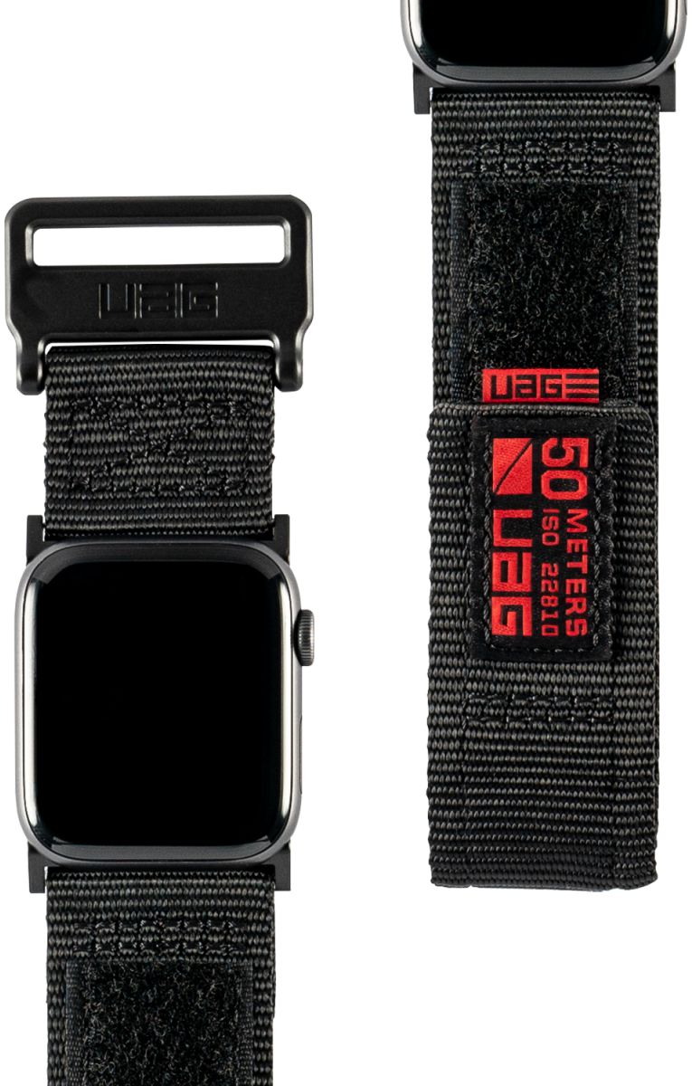 Urban Armor Gear Active Apple Watch 45MM / 44MM / 42MM Bandje Zwart afbeelding 2