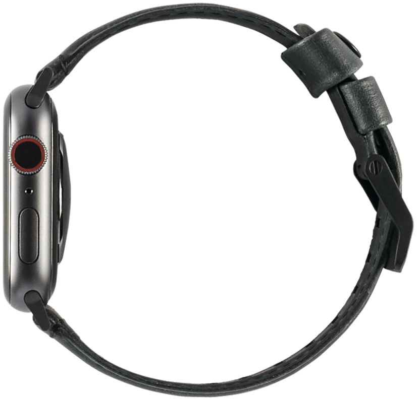 Urban Armor Gear Leather Apple Watch 45MM / 44MM / 42MM Bandje Zwart afbeelding 6