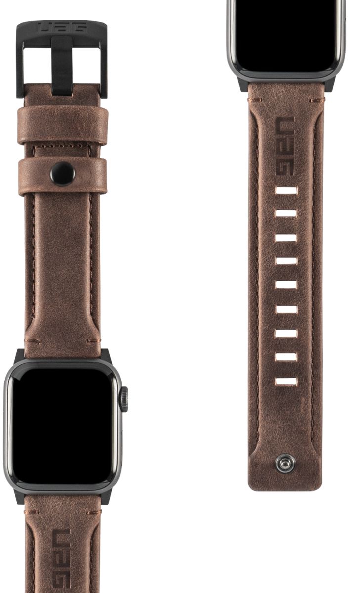 Urban Armor Gear Leather Apple Watch 41MM / 40MM / 38MM Bandje Bruin afbeelding 2