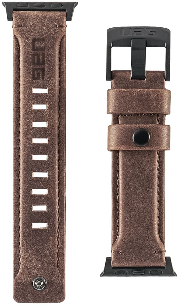 Urban Armor Gear Leather Apple Watch 41MM / 40MM / 38MM Bandje Bruin afbeelding 4