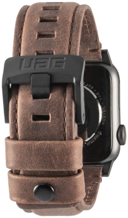 Urban Armor Gear Leather Apple Watch 41MM / 40MM / 38MM Bandje Bruin afbeelding 7