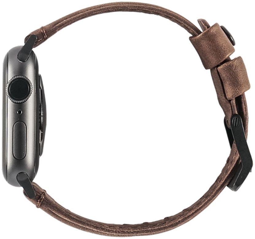 Urban Armor Gear Leather Apple Watch 41MM / 40MM / 38MM Bandje Bruin afbeelding 6