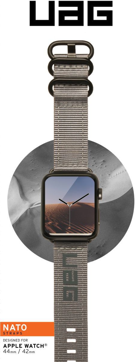 Urban Armor Gear Nato Apple Watch 41MM / 40MM / 38MM Bandje Grijs afbeelding 7