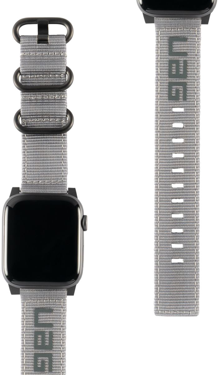 Urban Armor Gear Nato Apple Watch 45MM / 44MM / 42MM Bandje Grijs afbeelding 2