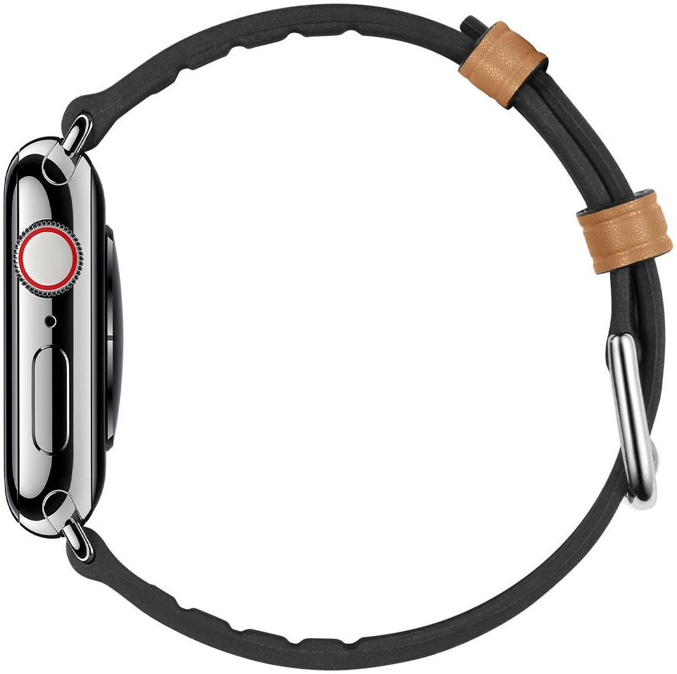 Spigen Retro Fit Apple Watch 42MM / 41MM / 40MM / 38MM Bandje Kunstleer Bruin afbeelding 3