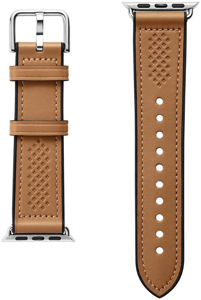 Spigen Retro Fit Apple Watch 42MM / 41MM / 40MM / 38MM Bandje Kunstleer Bruin afbeelding 4
