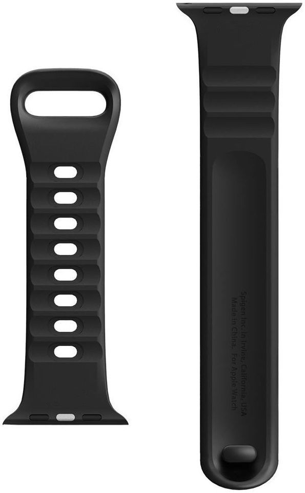 Spigen Air Fit Apple Watch 41MM / 40MM / 38MM Bandje Siliconen Zwart afbeelding 5