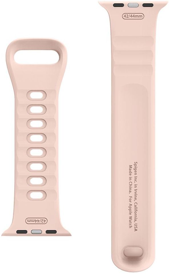 Spigen Air Fit Apple Watch 45MM / 44MM / 42MM Bandje Siliconen Roze afbeelding 5