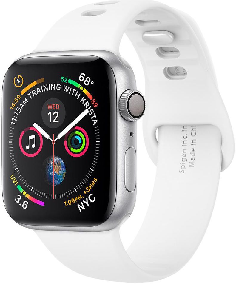 Spigen Air Fit Apple Watch 45MM / 44MM / 42MM Bandje Siliconen Wit afbeelding 1