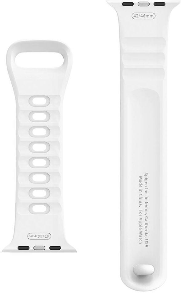 Spigen Air Fit Apple Watch 45MM / 44MM / 42MM Bandje Siliconen Wit afbeelding 5