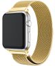 Geschikt voor Apple Watch 45MM / 44MM / 42MM Bandje Milanese RVS Goud
