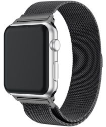 Apple Watch 44mm 42mm Bandje Milanese Roestvrij Staal Zwart Gsmpunt Nl