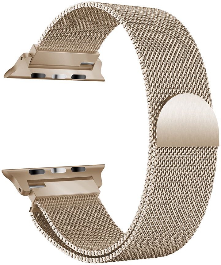 Apple Watch Band - 1-9/SE/Ultra 49MM/45MM/44MM/42MM - Magneet Milanese - Beige afbeelding 3
