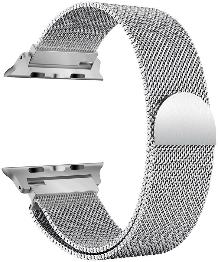 Apple Watch 41MM / 40MM / 38MM Bandje Milanese Roestvrij Staal Zilver afbeelding 3