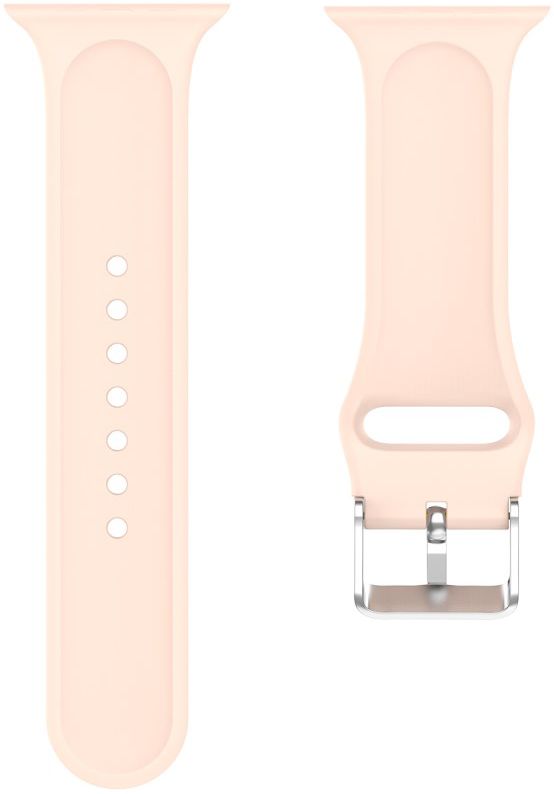 Apple Watch 41MM / 40MM / 38MM Bandje Siliconen met 3D Diamant Textuur Roze afbeelding 4