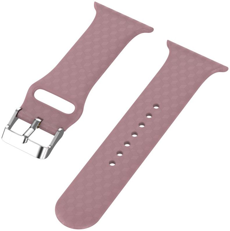 Apple Watch 41MM / 40MM / 38MM Bandje Siliconen met 3D Diamant Textuur Paars afbeelding 5