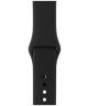 Apple Watch 1-9/SE 41/40/38MM Bandje Siliconen Drukknoop Zwart