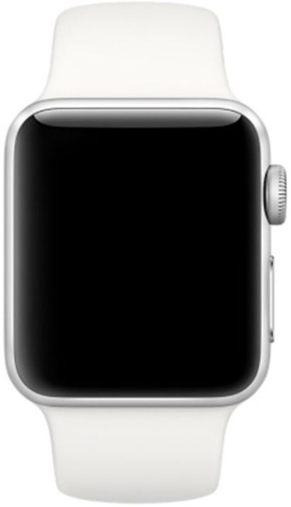 Apple Watch 41MM / 40MM / 38MM Bandje Siliconen met Drukknoop Sluiting Wit afbeelding 6