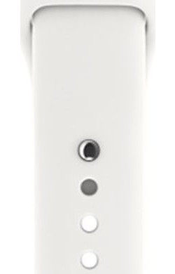 Apple Watch 41MM / 40MM / 38MM Bandje Siliconen met Drukknoop Sluiting Wit afbeelding 7