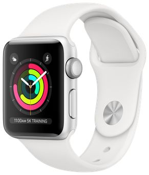 Apple Watch 41MM / 40MM / 38MM Bandje Siliconen met Drukknoop Sluiting Wit afbeelding 1